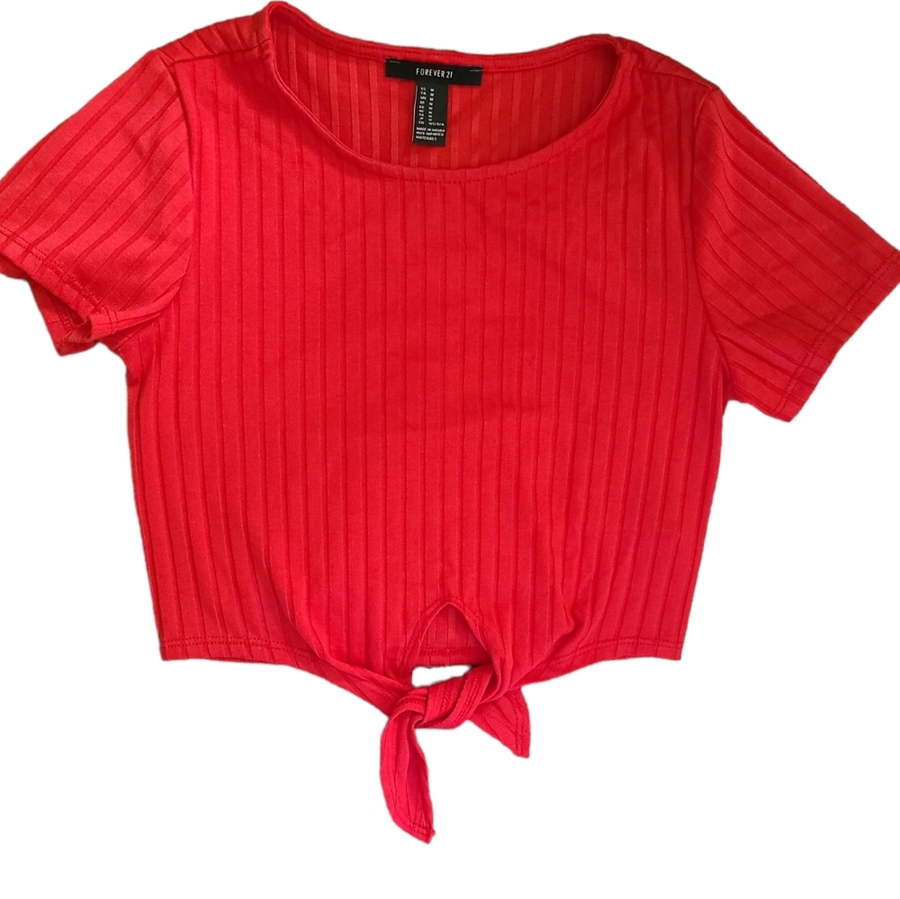 Forever 21 tied red top